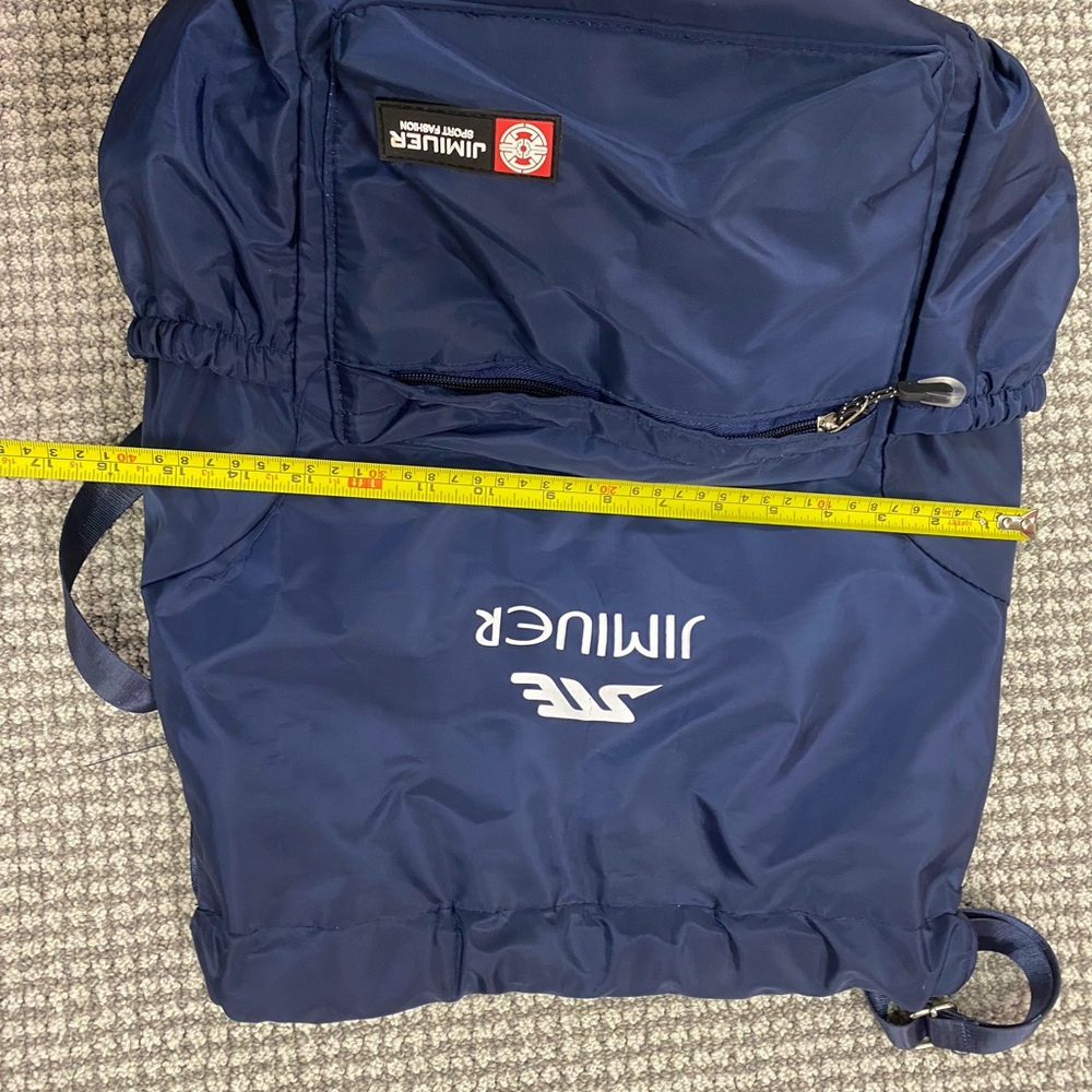 NWOT Navy Drawstring Backpack - Picture 4 of 5